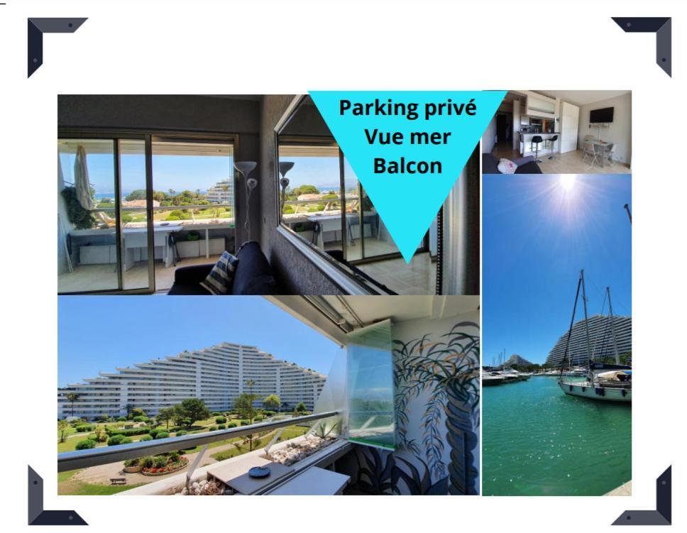 Lovely Apartment In Marina Baie Des Anges- Baronnet - Sew View, Free Parking Spaces On Site, Restaurants, Beach, Supermarket Вильнёв-Лубе Экстерьер фото